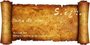Suta Áron névjegykártya