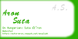 aron suta business card